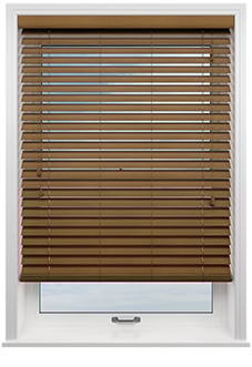 Ecowood, Honey Teak Fine Grain - Motorised Venetian Blind